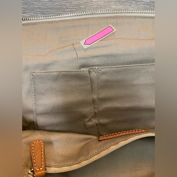 Nordstrom Large Woven Canvas Shoulder Straps Work Tote , Weekend Carry On Bag - Picture 8 of 9